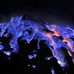 Indonesia Blue Volcano